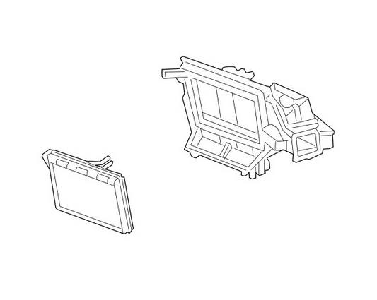 Audi A/C Evaporator Core and Case Assembly 4M1820023